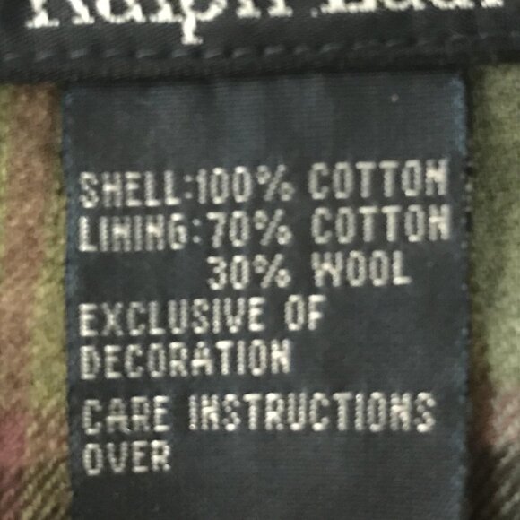 Polo Ralph Lauren Vest Mens XL Brown Field Utility Multi Pocket Plaid Lined - Picture 10 of 10